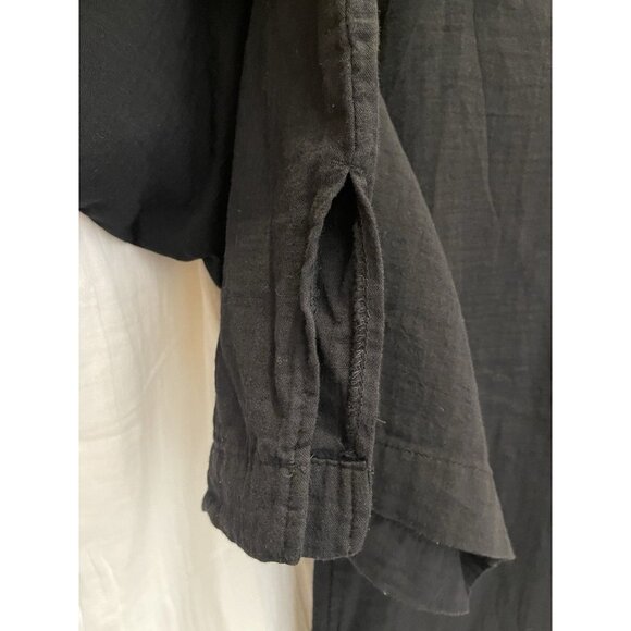 Old Navy Womens Linen Blend Pants LG Wide Leg High Rise Crop Bundle Lot Black - Picture 11 of 12